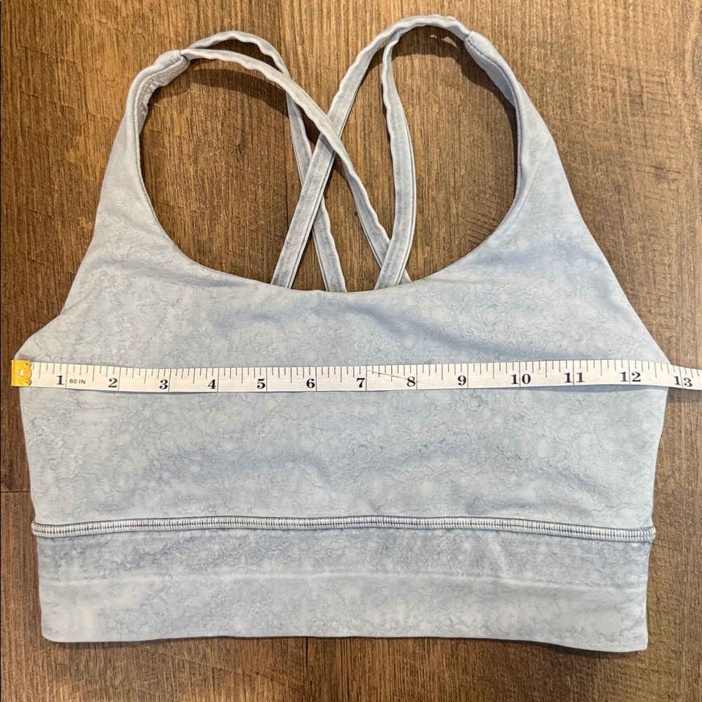 Lululemon Women’s Energy Bra City Grit White Blue Fog Size 6 - Picture 7 of 13